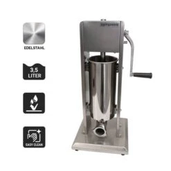 Manueller Wurstfüller - 3 Liter - Edelstahl -Ausgewählte Küchengeschäfte WFMFC3 icons 02ca