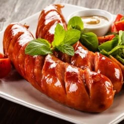 Gas Bratplatte - 20 KW - Glatt -Ausgewählte Küchengeschäfte detail sausages c901 3